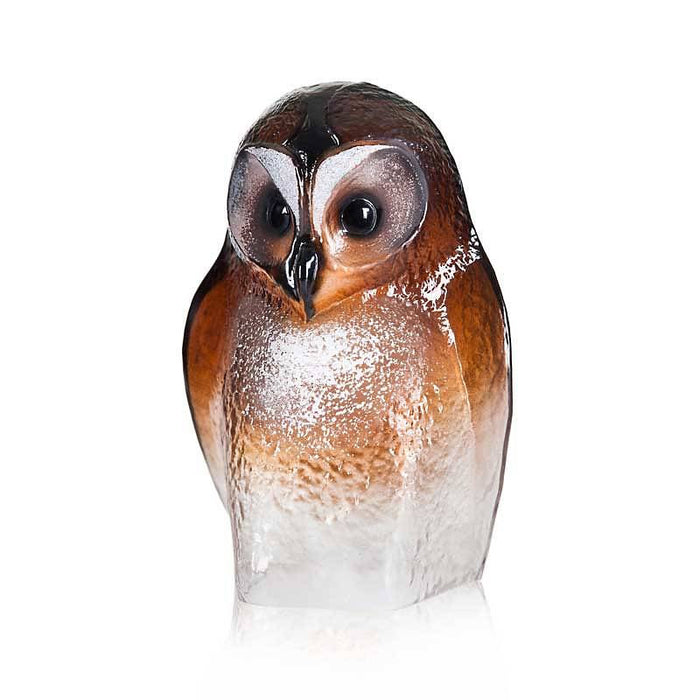 Safari Owl Brown Crystal Sculpture-Large