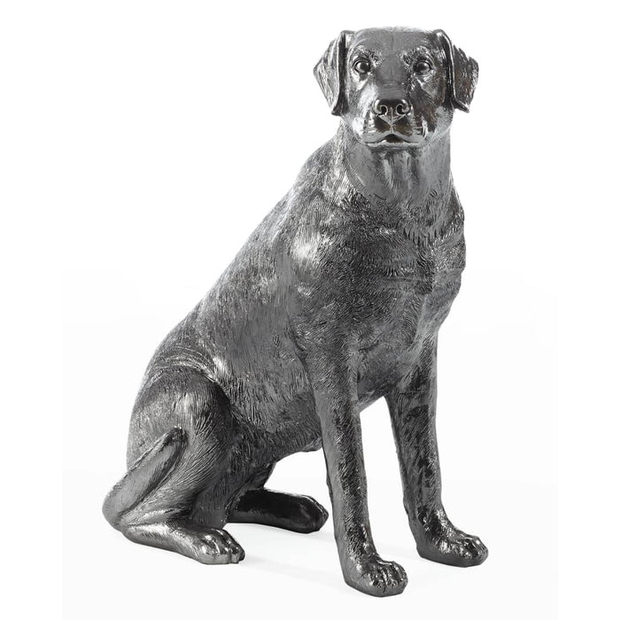 Labrador Retriever Dog Sculpture-Liquid Silver