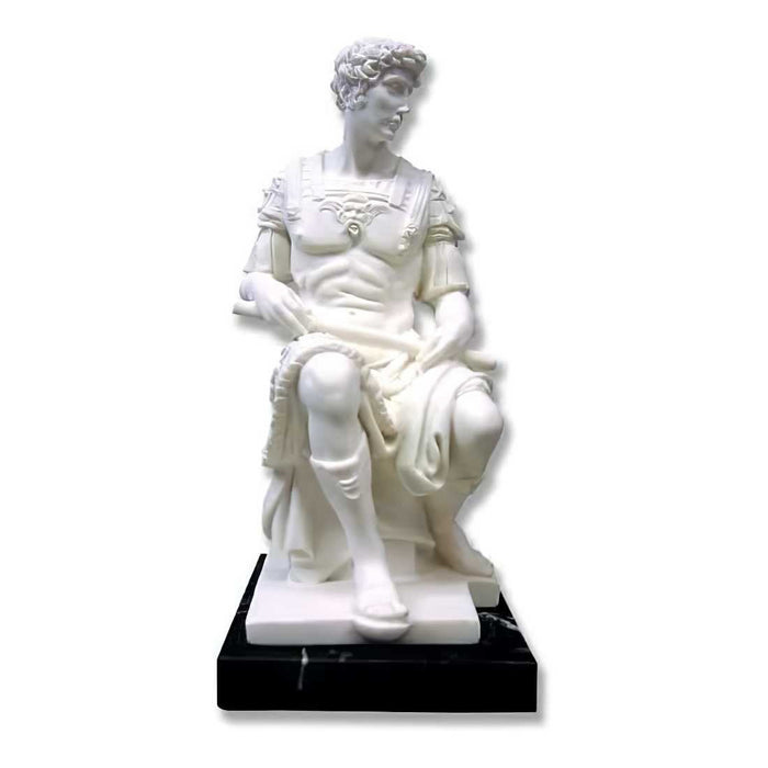 Lorenzo Di Medici White Marble Statue