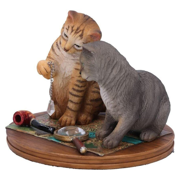 Purrlock Holmes Cat Statue by Lisa Parker