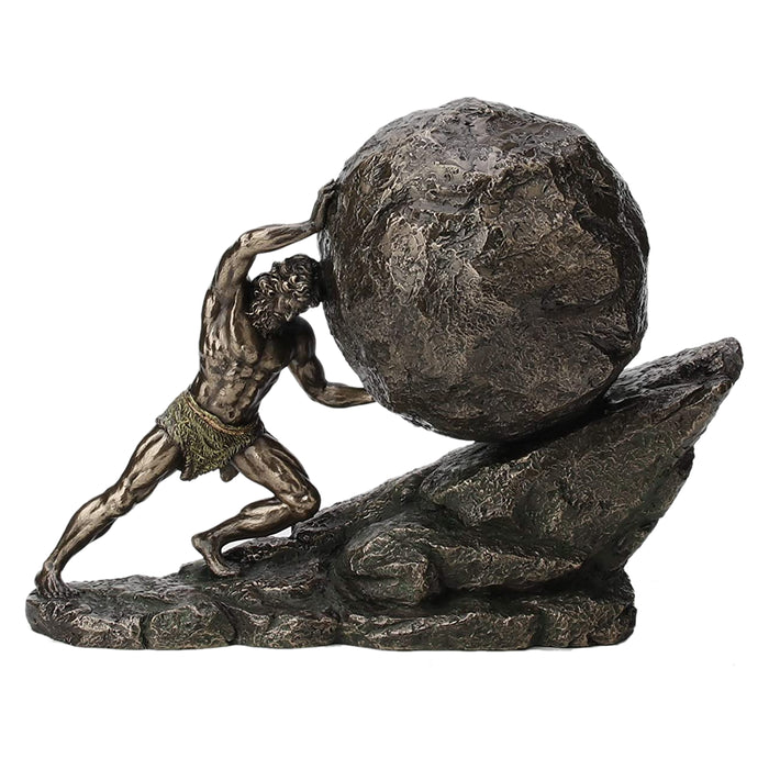 Sisyphus & The Eternal Boulder Statue