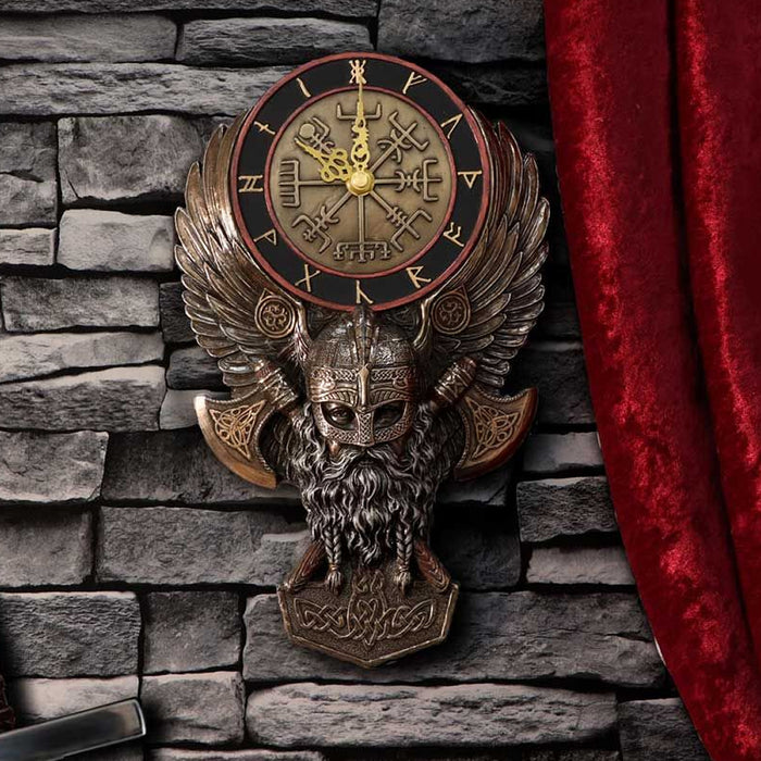 Viking Compass Wall Clock