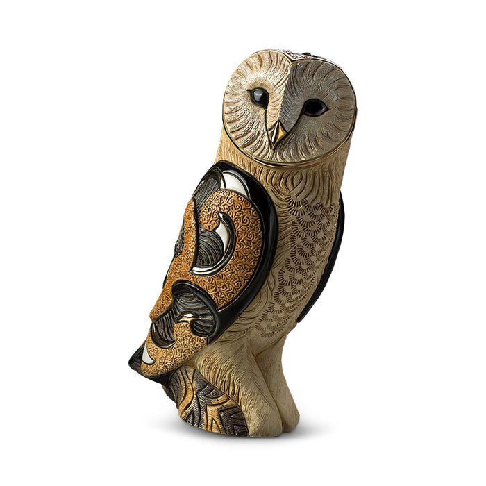 Barn Owl Sculpture-Ceramic