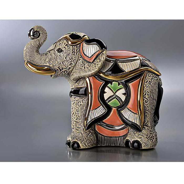 Asian Elephant Sculpture-Ceramic
