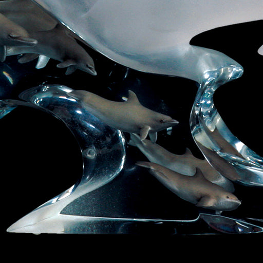 Eternity Dolphin Sculpture - Detail View