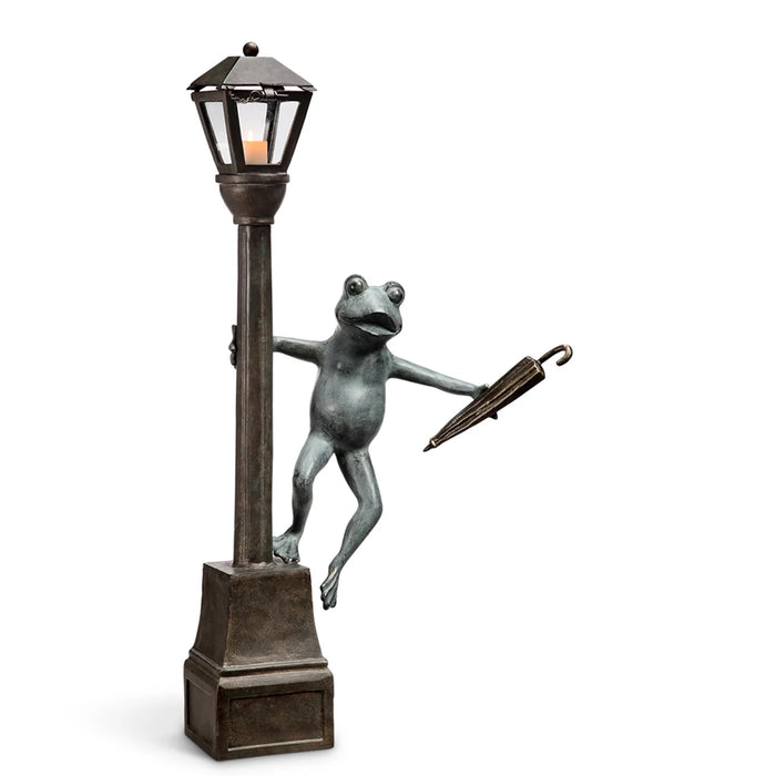 Streetlight Frog Garden Lantern
