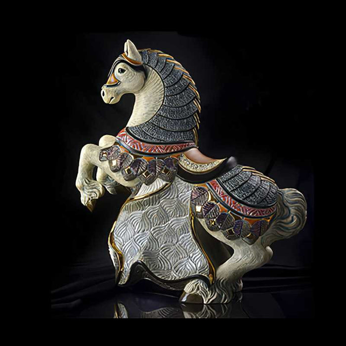 Rampant Horse Sculpture-Ceramic