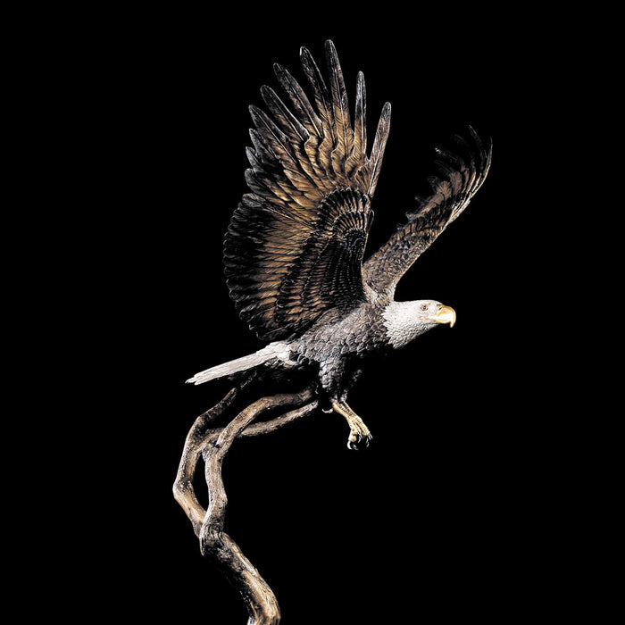 Free Spirit Eagle Sculpture by Kitty Cantrell