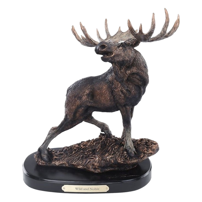 Wild and Noble Moose Sculpture by Marc Pierce