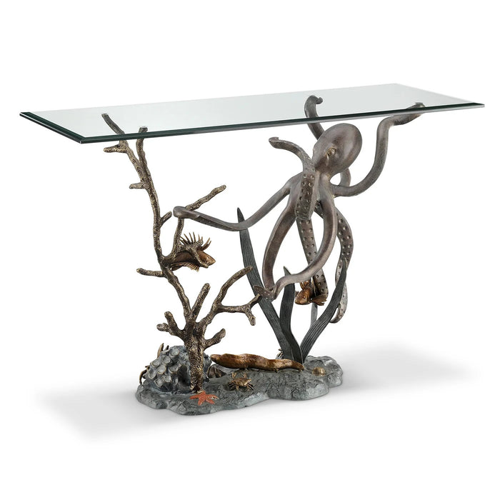 Octopus and Sea Life Console Table