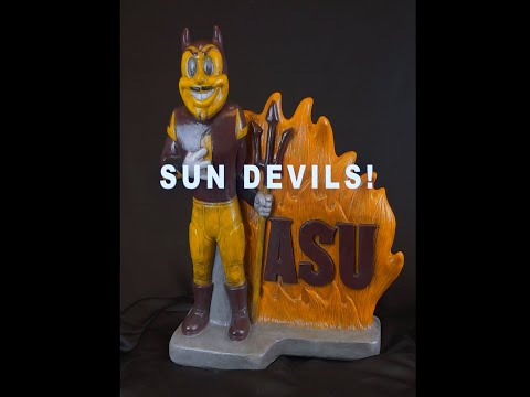 Arizona State Sun Devils Mascot Statue Youtube Video