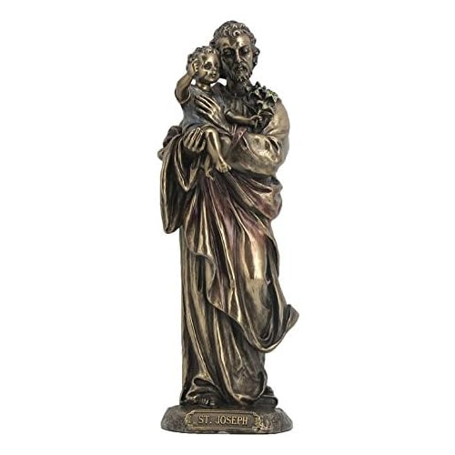Saint Joseph Holding Baby Jesus Statue
