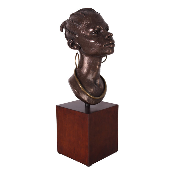 Soulful Grace-African American Woman Bust Sculpture