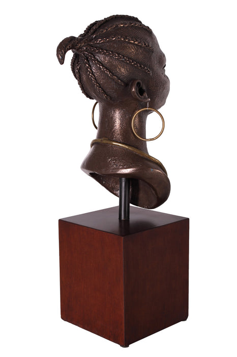 Soulful Grace-African American Woman Bust Sculpture