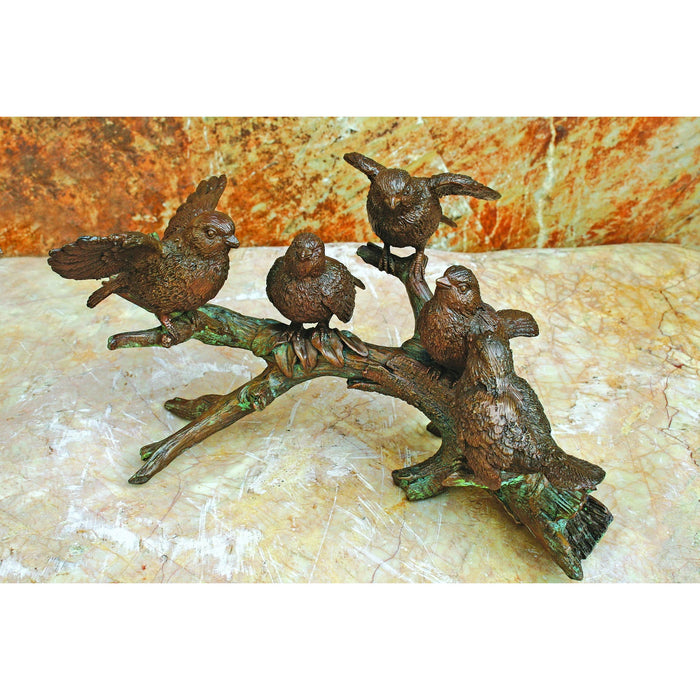 Birds on Branch Sculpture