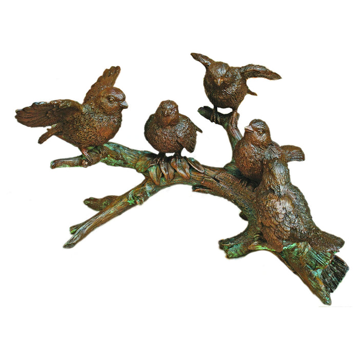 Birds on Branch Sculpture