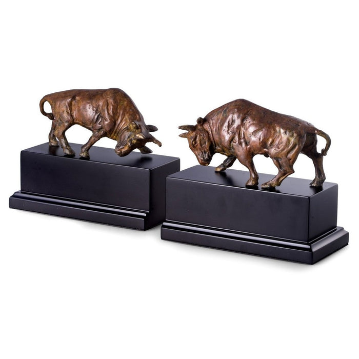 Stock Market Double Bull Bookends