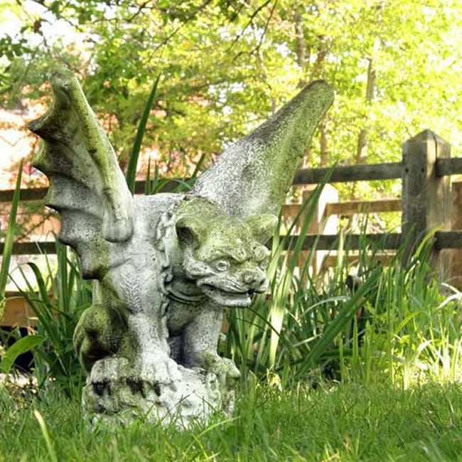 Chained Gargoyle Garden Statue