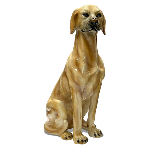 Labrador Sculpture-Italian Ceramic
