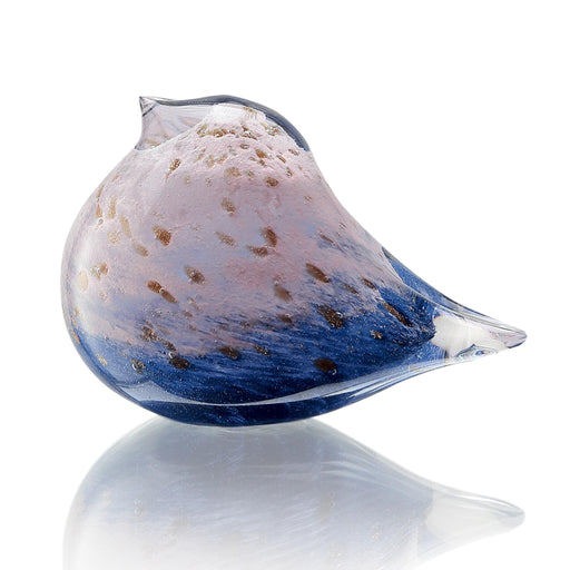 Art Glass Blue and White Bird Figurine by San Pacific International/SPI Home