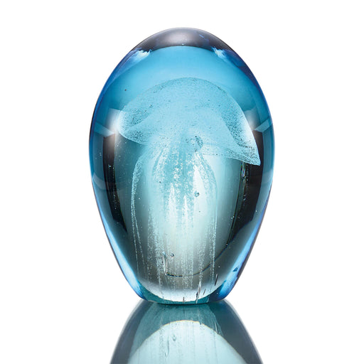 Blue Mist Glass Jellyfish Figurine by San Pacific International/SPI Home