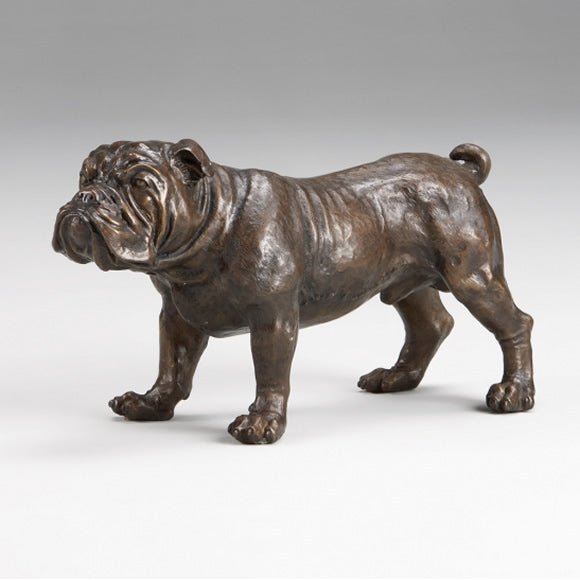 Bronze Bulldog Sculpture