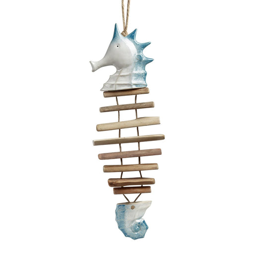 Ceramic Large Seahorse Garden Mobile by San Pacific International/SPI Home