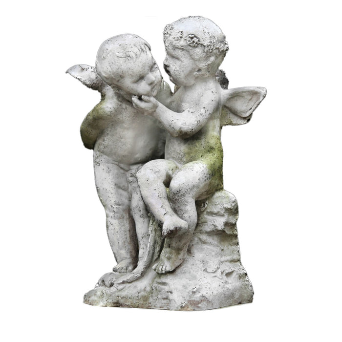 Two Cherubs Playing Statue