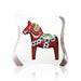 Crystal Dalecarlia Horse Statue, Red 6 Inch by Mats Jonasson
