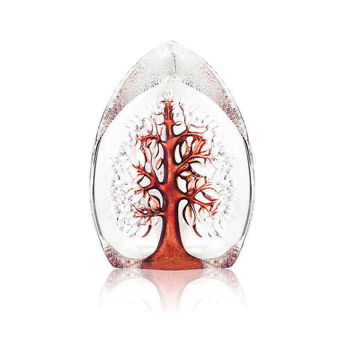 Crystal Tree Of Life Sculpture, Red/Large by Mats Jonasson