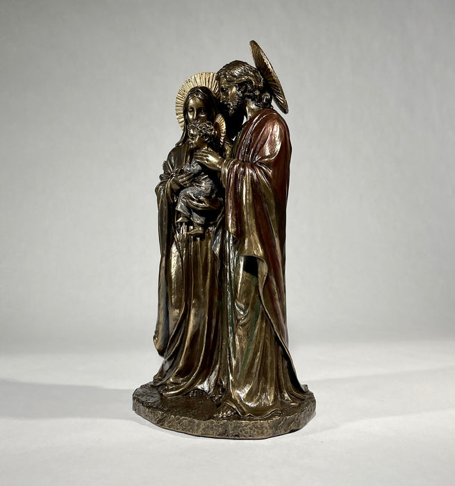 Holy Family Statue- Joseph and Mary Holding Young Jesus