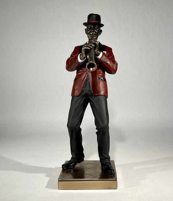 Jazz Band- Clarinet Player Statue