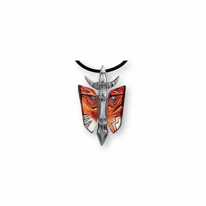 Mefisto Crystal Mask Necklace by Mats Jonasson