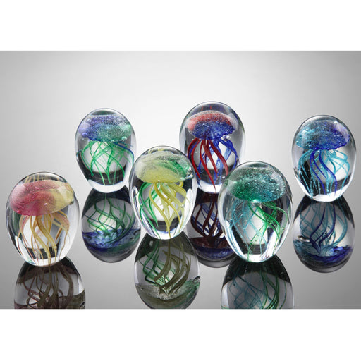 Mini Jellyfish Figurines Set of 12- Glow in the Dark by San Pacific International/SPI Home
