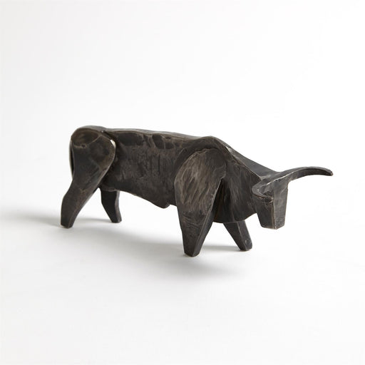 Modern Bull Tabletop Sculpture Iron 2
