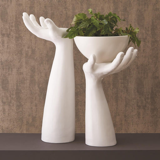 Palm Candle Holders With Bowl