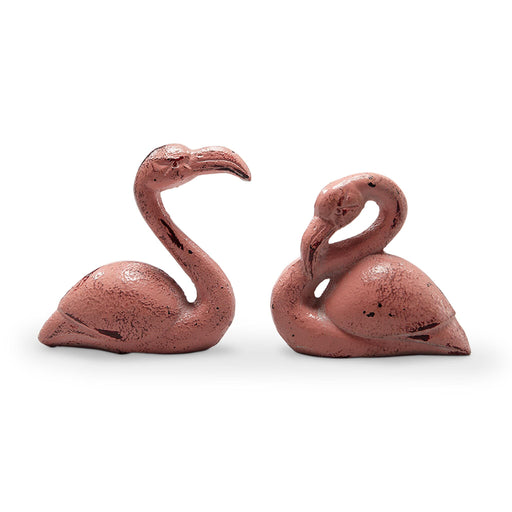 Pink Flamingo Figurines- Set of 2 by San Pacific International/SPI Home