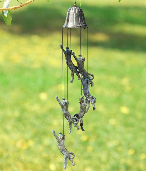 Pouncing Cat Wind Chime by San Pacific International/SPI Home