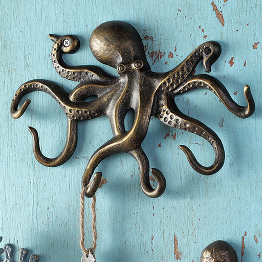 Swimming Octopus Wall Key Hook by San Pacific International/SPI Home