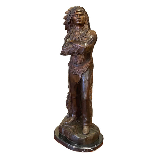 Bronze Indian Chief Sculpture