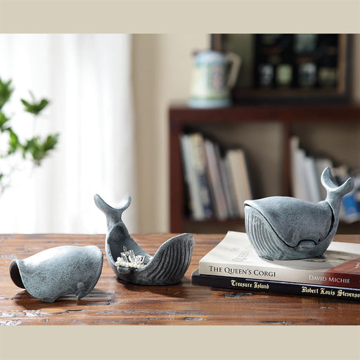 Whale Jewelry Boxes, Set of 2 by San Pacific International/SPI Home
