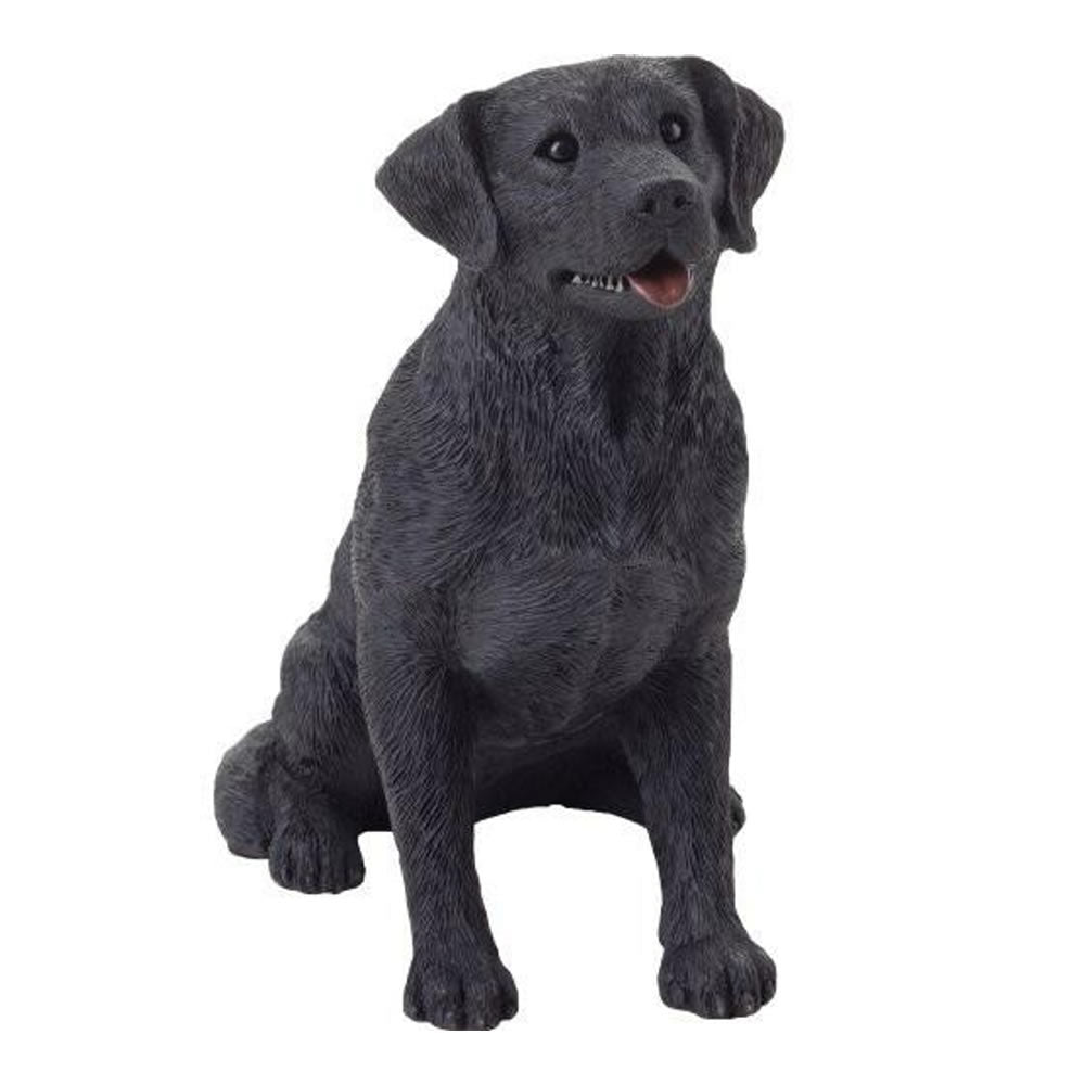 black lab dog figurine