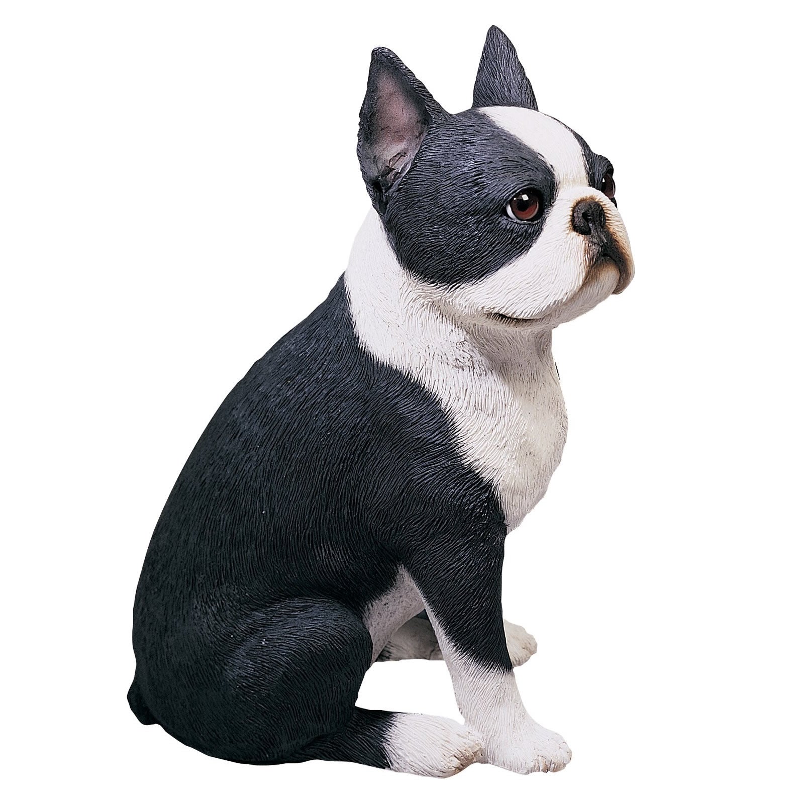 boston terrier puppy statue