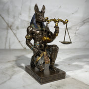 God Anubis Holding Scales 