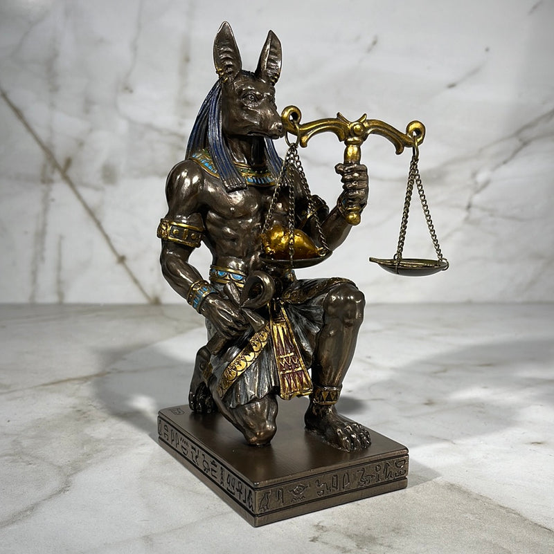 God Anubis Holding Scales 