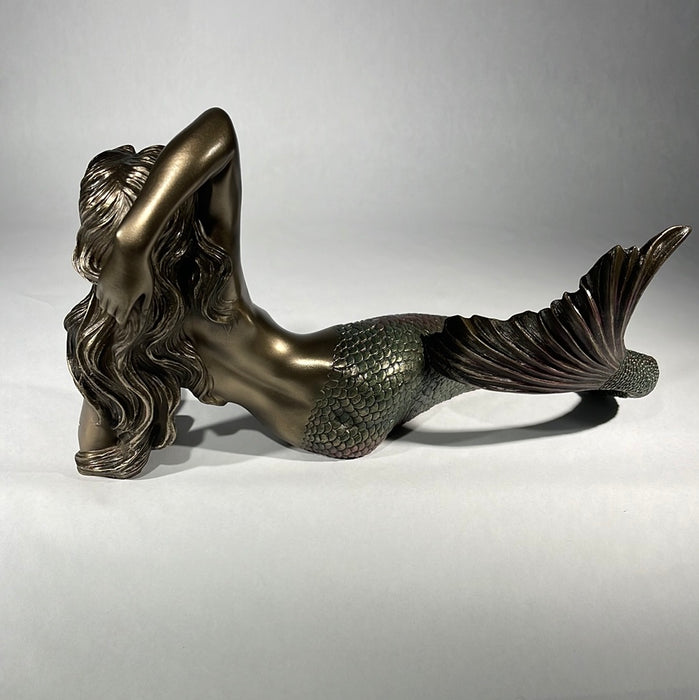 mermaid statue rear detail