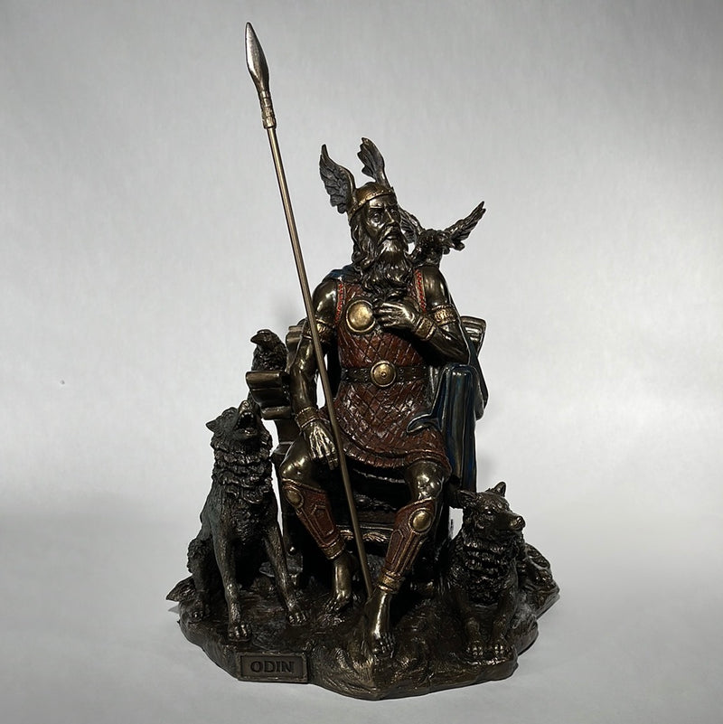 odin with wolves 