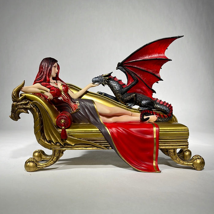 dragon and women statue