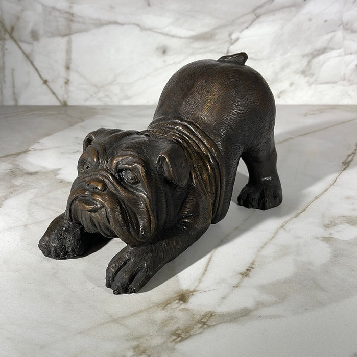 bulldog puppy statue 