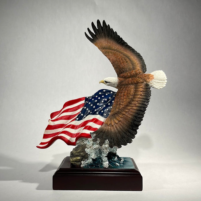 Eagle with Flag Statue 